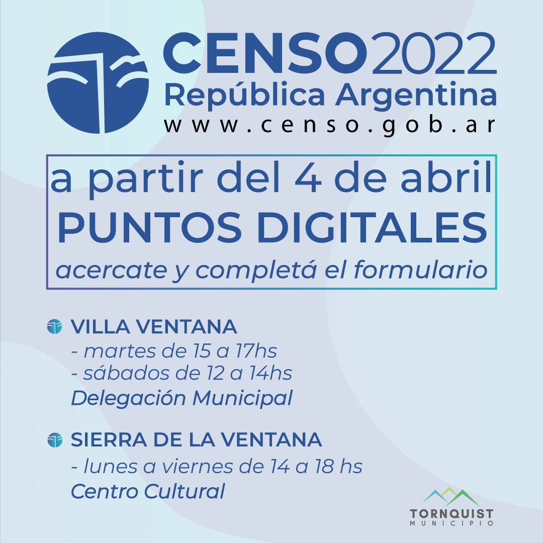 Puntos Digitales En El Distrito Para Completar El Censo 2022