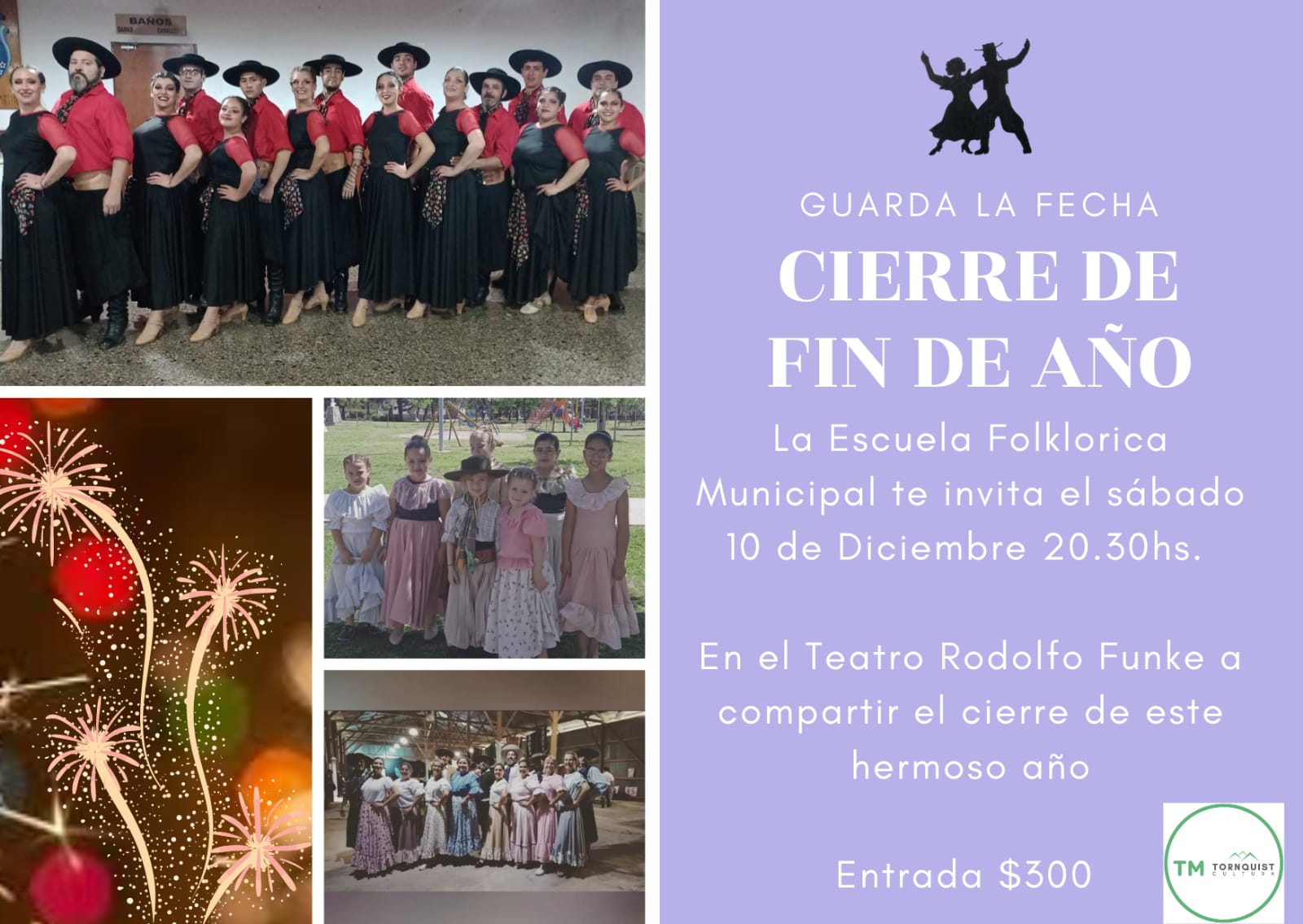 La Escuela Folclórica Municipal cerrará el año con un festival